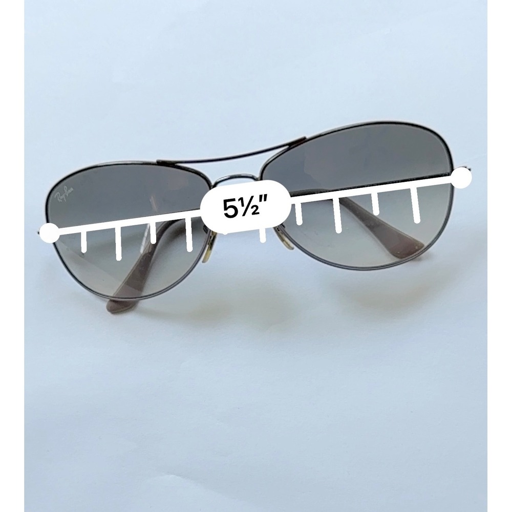 Ray-Ban Cockpit RB 3362 Sunglasses Women 59mm Gunmetal Purple Gradient  Aviator - Picture 9 of 11